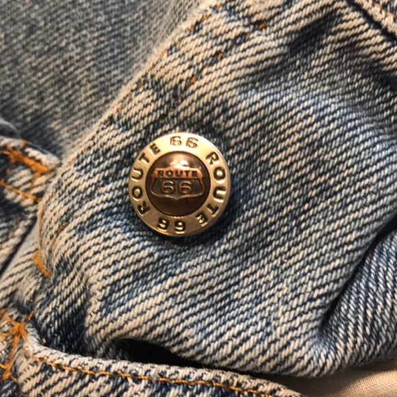 5/$25 Vintage Lil 66 Jean Overalls - Route 66 - Picture 6 of 8